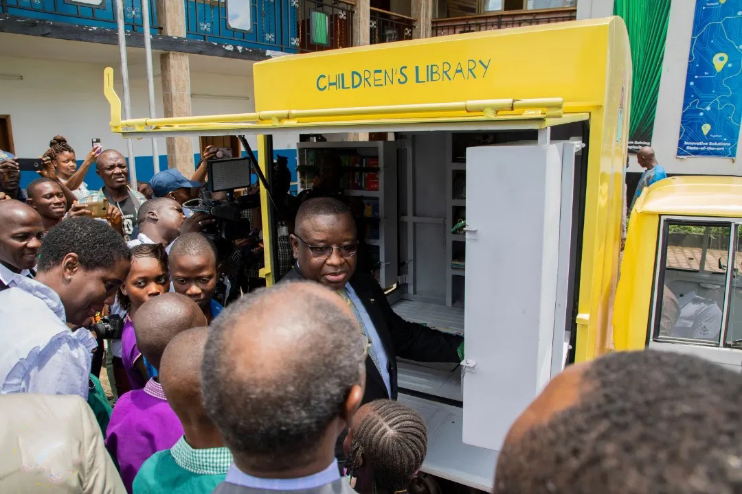 President Bio launches mobile library initiative to improve national reading